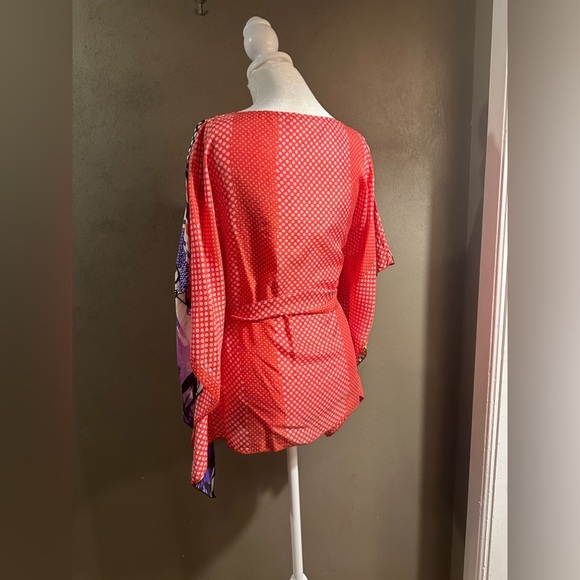 Silk tie waist Butterfly kimono top, size small by Cabi - Picture 7 of 7